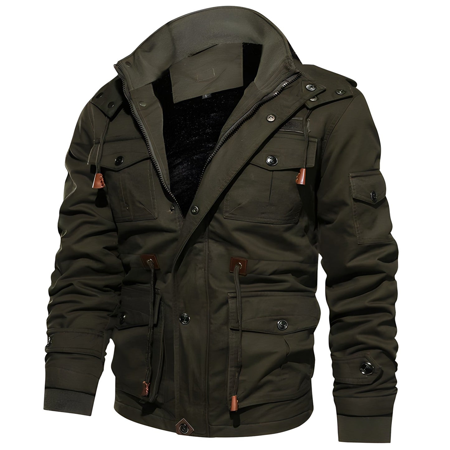Jaxon | Giacca Invernale Uomo Calda con Cappuccio e Tasche Multiple 1