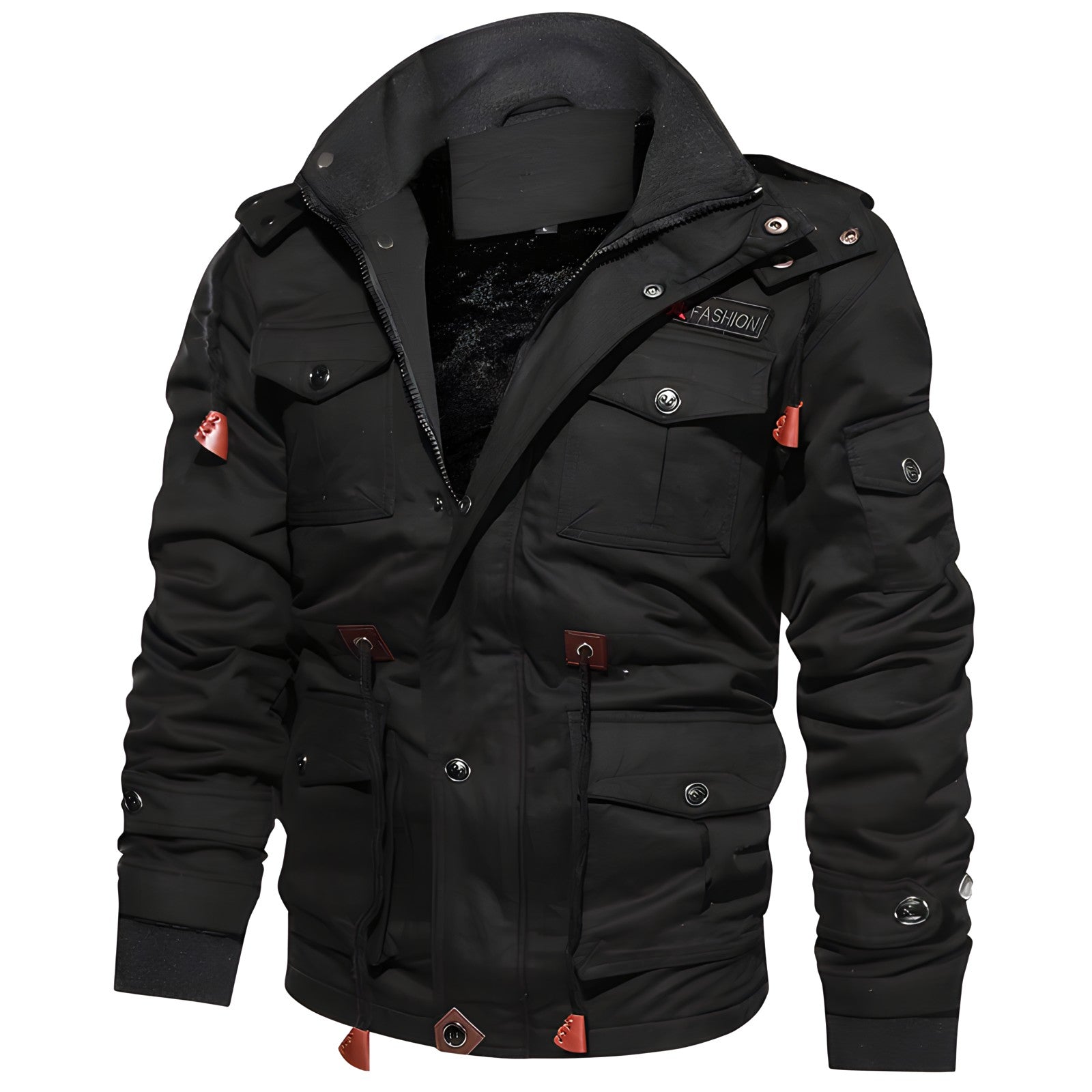 Jaxon | Giacca Invernale Uomo Calda con Cappuccio e Tasche Multiple 5