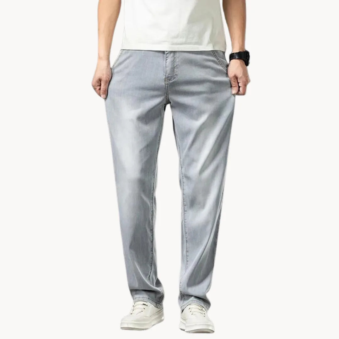Lichte Jeans Rechte Pasvorm voor Mannen - StudioMarella