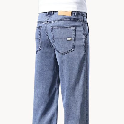 Jeans met regular fit en rechte pijp