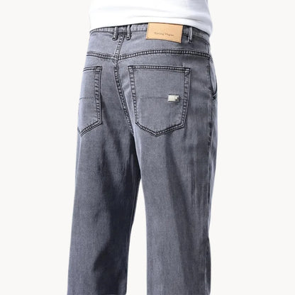Jeans met regular fit en rechte pijp