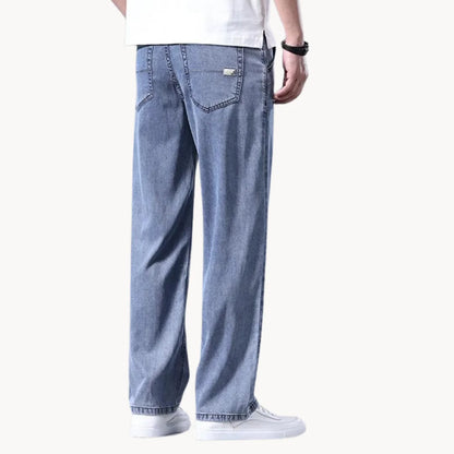 Jeans met regular fit en rechte pijp