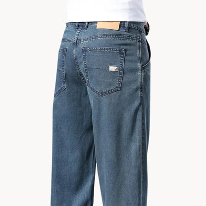 Jeans met regular fit en rechte pijp