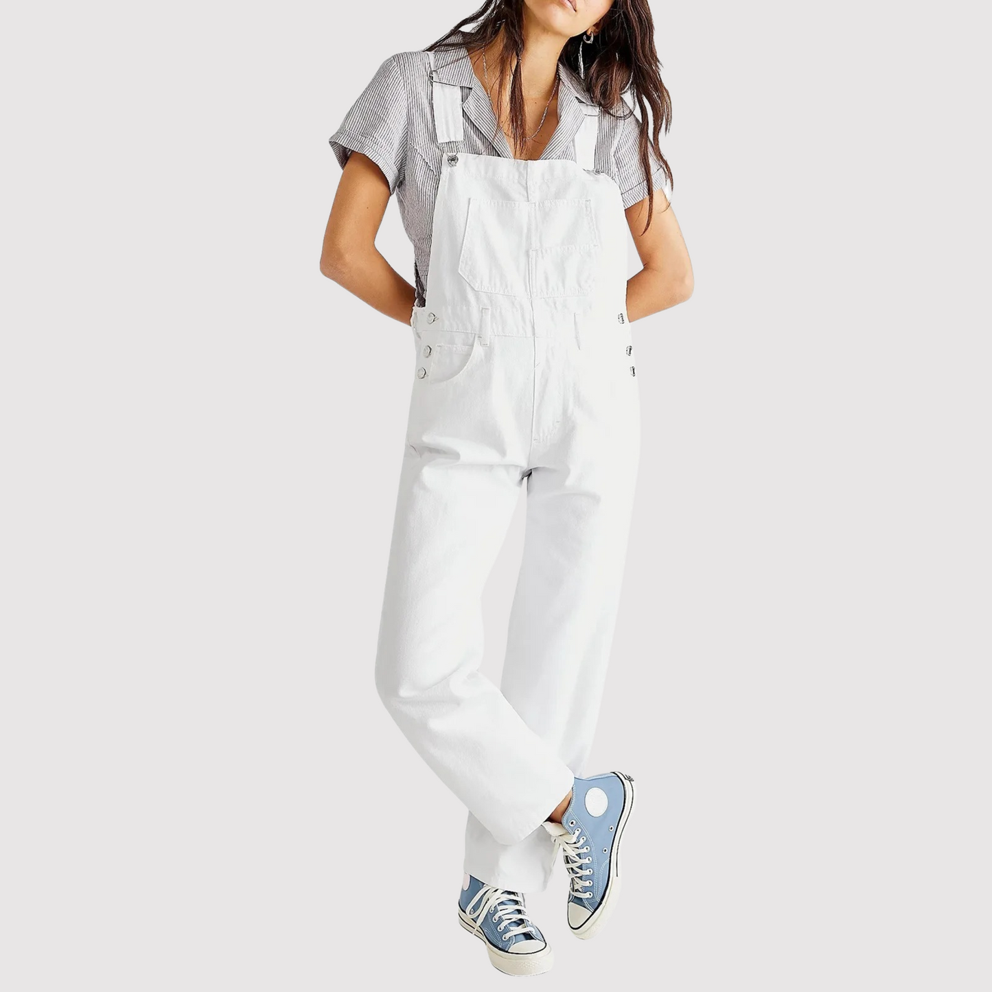 Dames Tuinbroek Stoere Denim Blauw Jogbroek