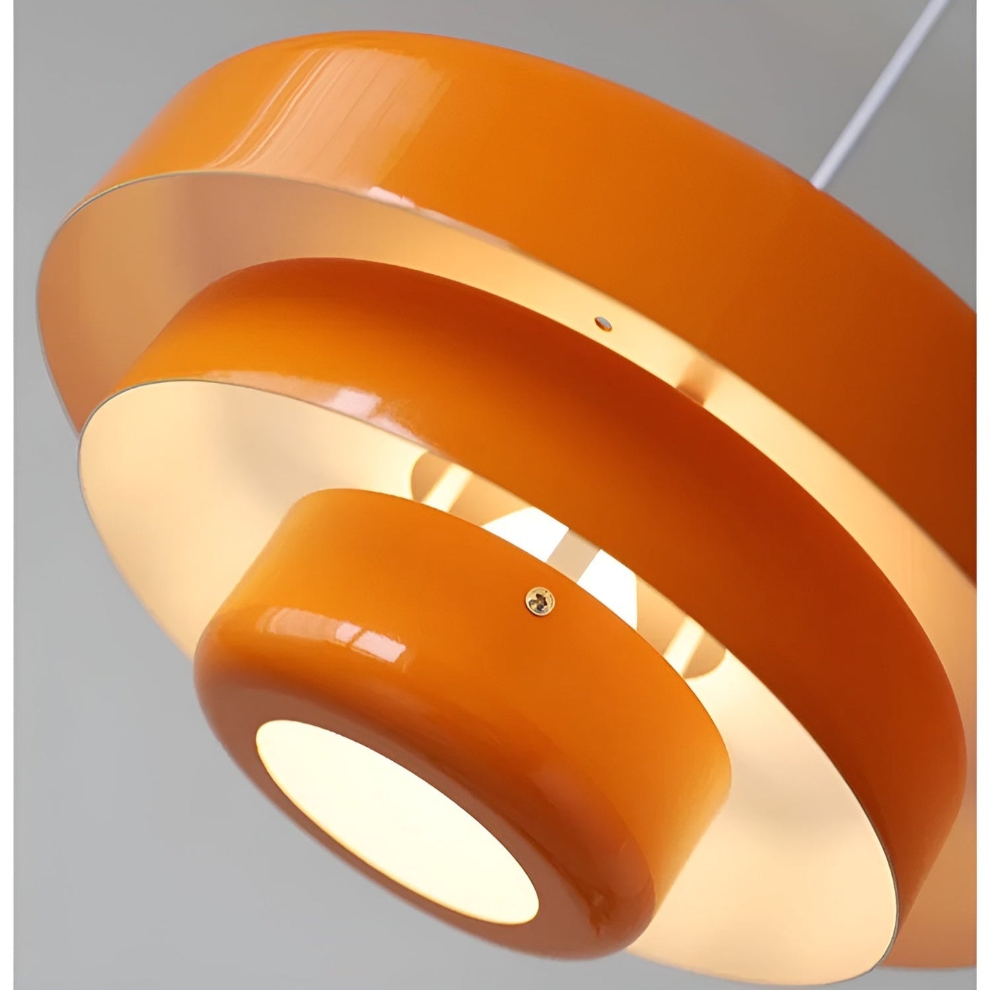 Oranje Hanglamp Vintage Stijl