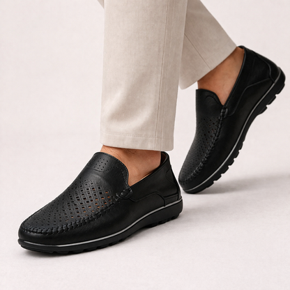 Leren Mocassino's voor Mannen Comfortabel en Ademend