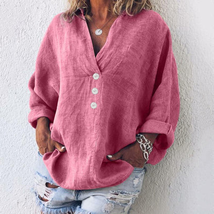 Elegante Vrouwelijke Blouse met Pofmouwen