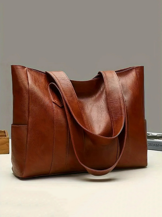 Retro Schoudertas Dames Vintage Handtas PU Leer Crossbody Tas Chique Design Dagelijks Gebruik Stijlvol