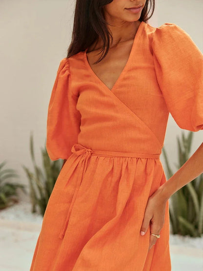 Vrouwelijke Zomerjurk Elegante Comfortabel