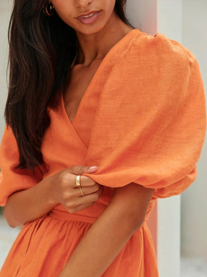 Vrouwelijke Zomerjurk Elegante Comfortabel