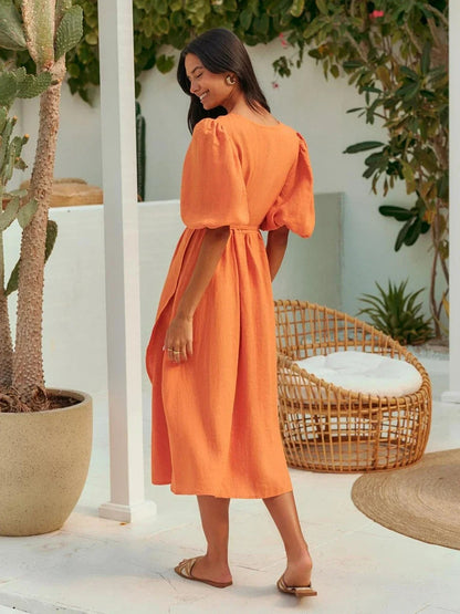 Vrouwelijke Zomerjurk Elegante Comfortabel
