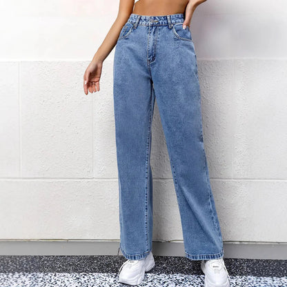 Jeans Broek Casual High Waist Model Mom