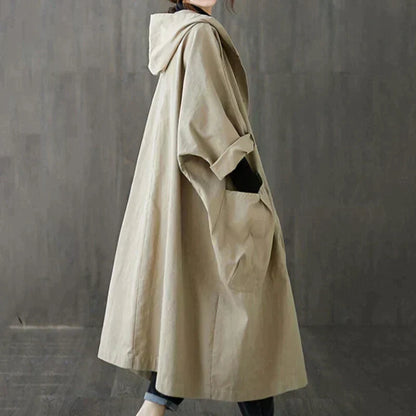 Dames Trenchcoat Oversized Modieuze Stijl