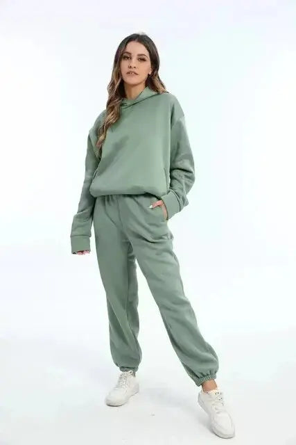 Dames Sportset Hoodie en Joggingbroek Comfortabel Zacht - StudioMarella