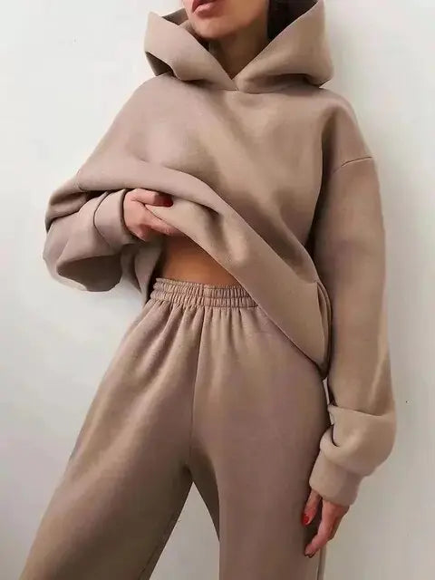 Dames Sportset Hoodie en Joggingbroek Comfortabel Zacht
