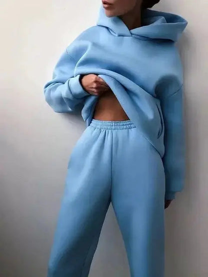 Dames Sportset Hoodie en Joggingbroek Comfortabel Zacht