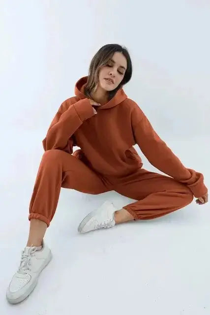 Dames Sportset Hoodie en Joggingbroek Comfortabel Zacht