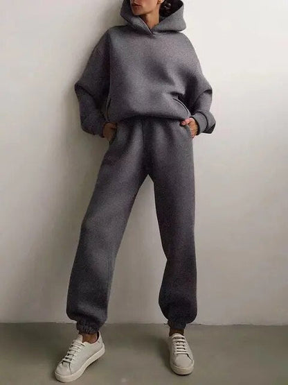 Dames Trainingspak Set Met Hoodie en Broek Loose Fit