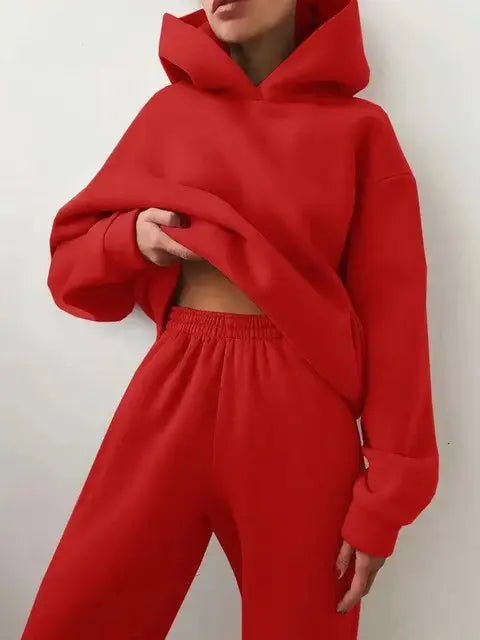 Dames Sportset Hoodie en Joggingbroek Comfortabel Zacht