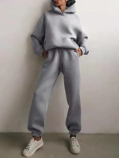 Dames Trainingspak Set Met Hoodie en Broek Loose Fit