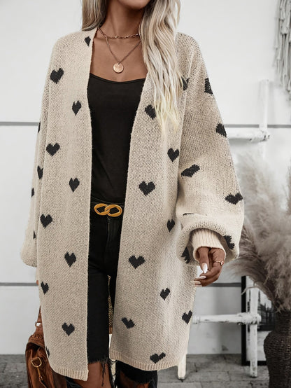 Johanna | Cardigan met Hartenmotief