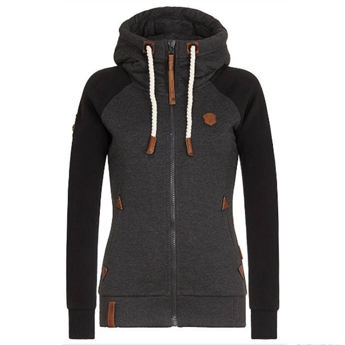 Johanna | Zachte Fleece Sweatshirt met Capuchon en Rits - StudioMarella