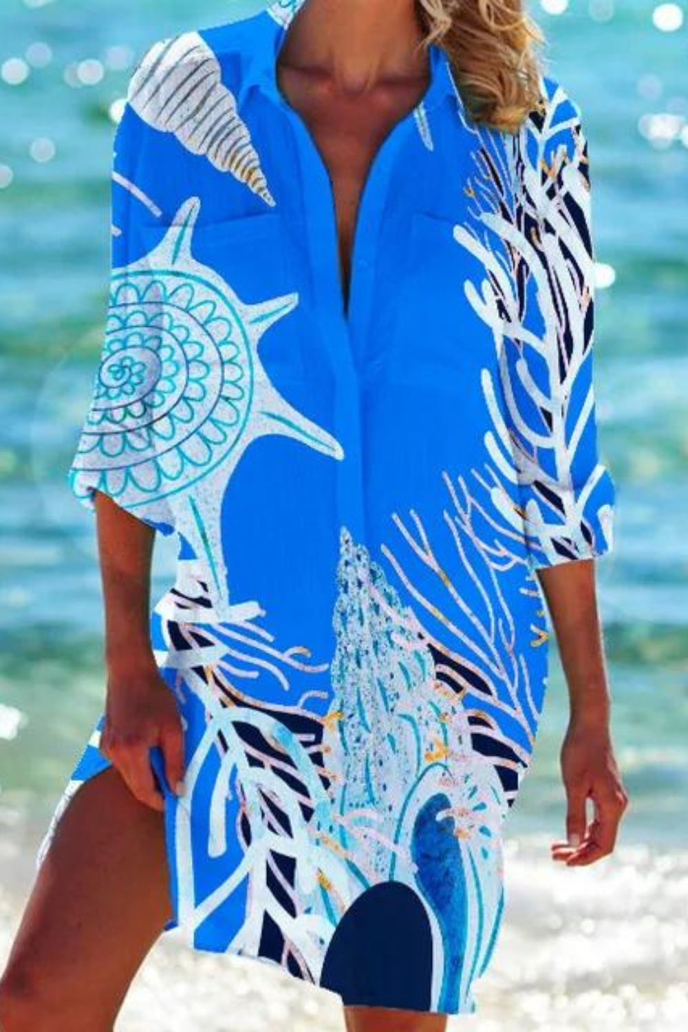 Vrouwelijke Zomerblouse Lichtgewicht Casual Strandlook - StudioMarella