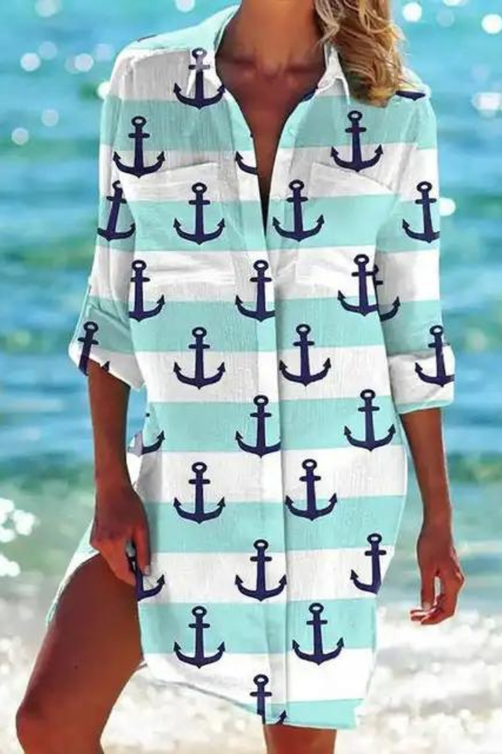 Vrouwelijke Zomerblouse Lichtgewicht Casual Strandlook