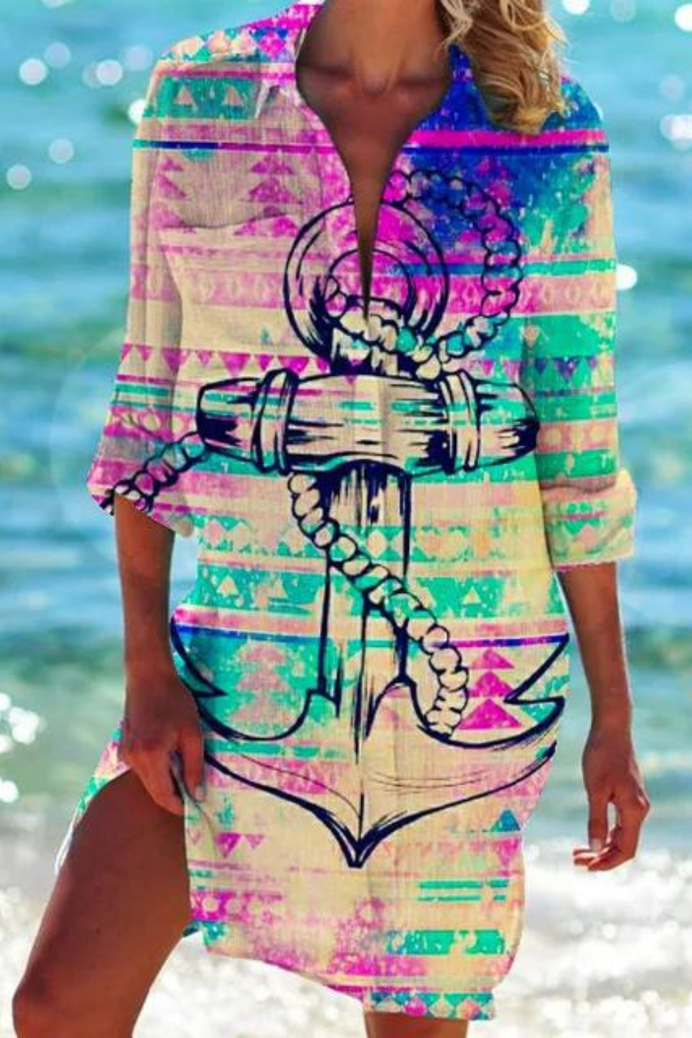 Vrouwelijke Zomerblouse Lichtgewicht Casual Strandlook