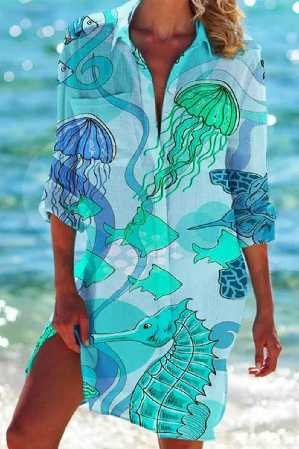 Vrouwelijke Zomerblouse Lichtgewicht Casual Strandlook