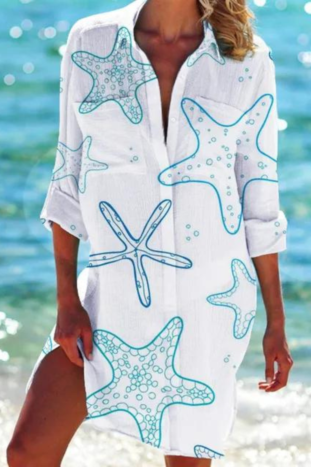 Vrouwelijke Zomerblouse Lichtgewicht Casual Strandlook