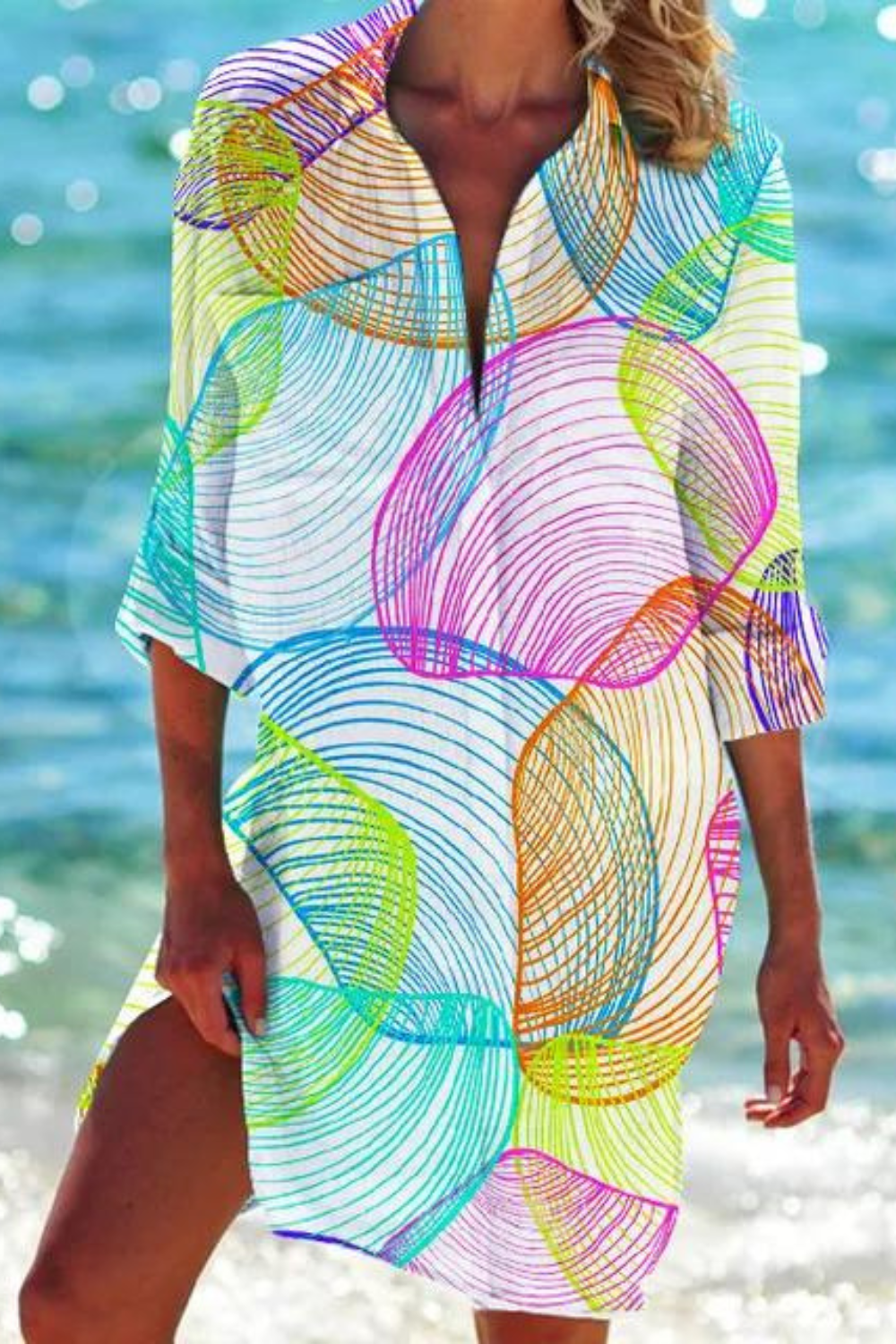 Vrouwelijke Zomerblouse Lichtgewicht Casual Strandlook