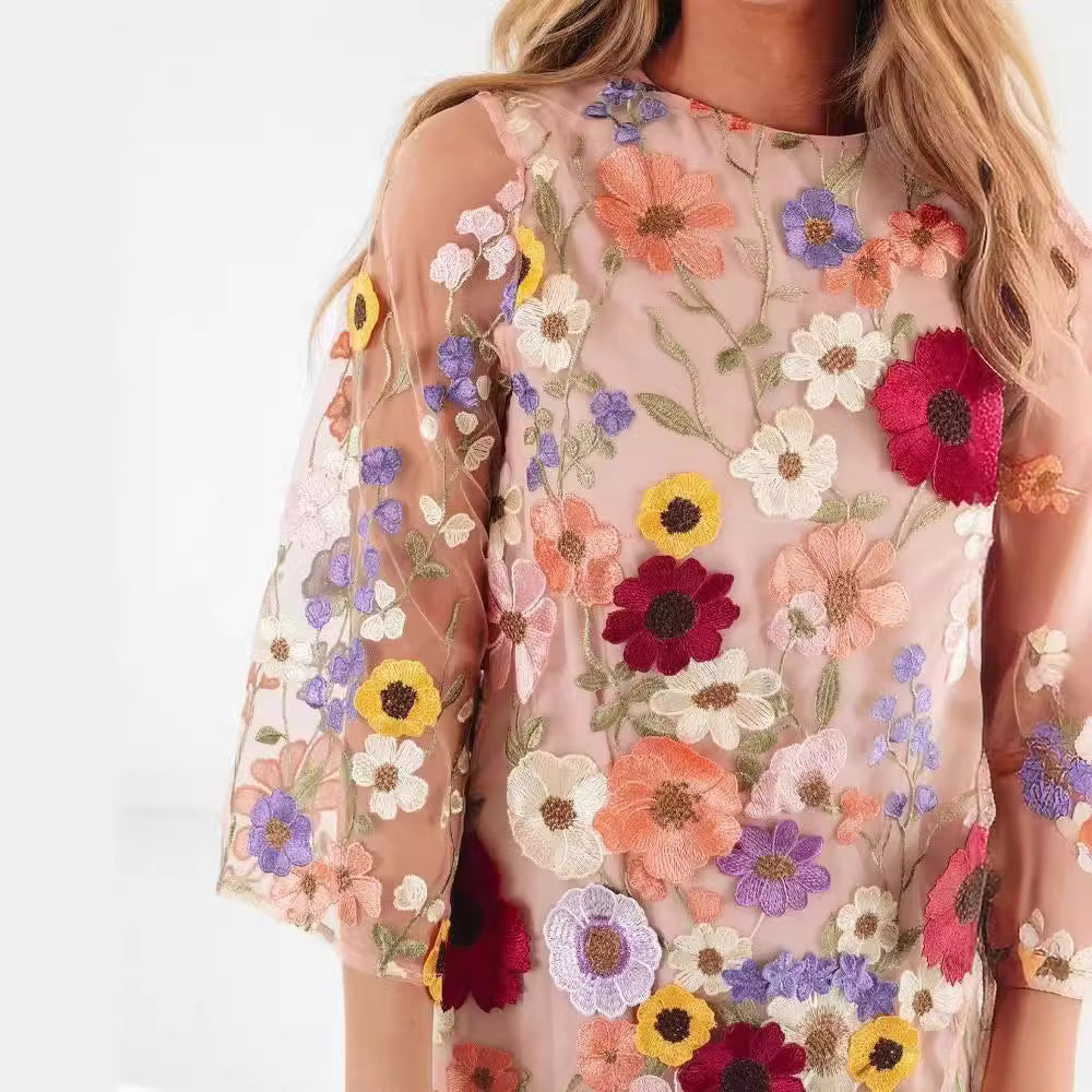 Bloemen Jurk Mini voor Vrouw Johanna
