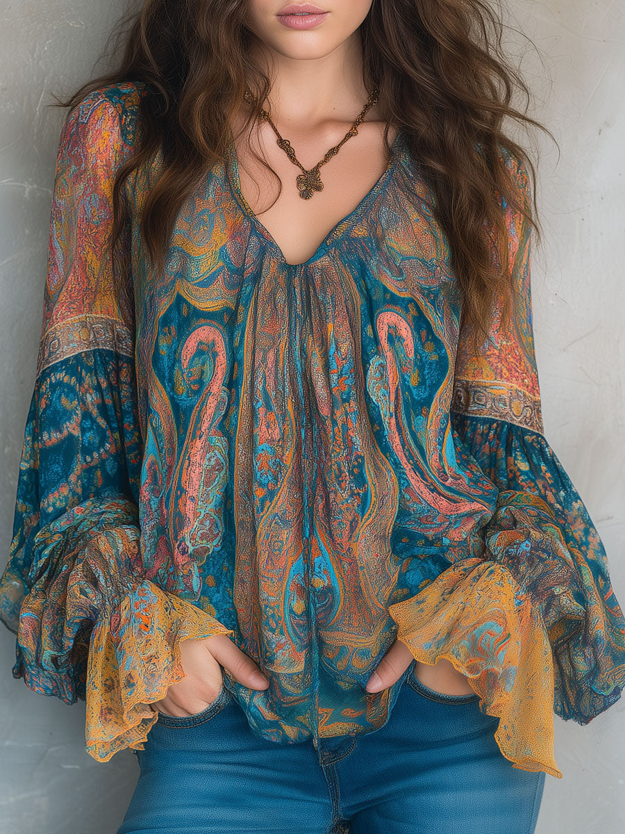 Vrouwelijke Chiffon Blouse Stijlvol en Comfortabel - StudioMarella