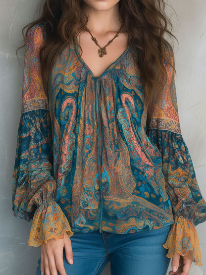 Jorali | Elegante Chiffon Blouse Dames 1