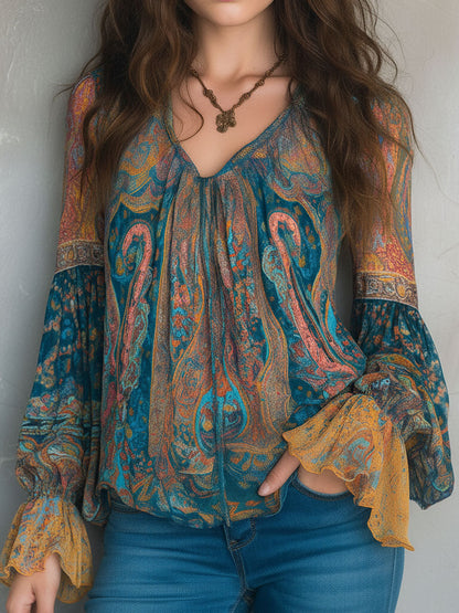 Jorali | Elegante Chiffon Blouse Dames 2