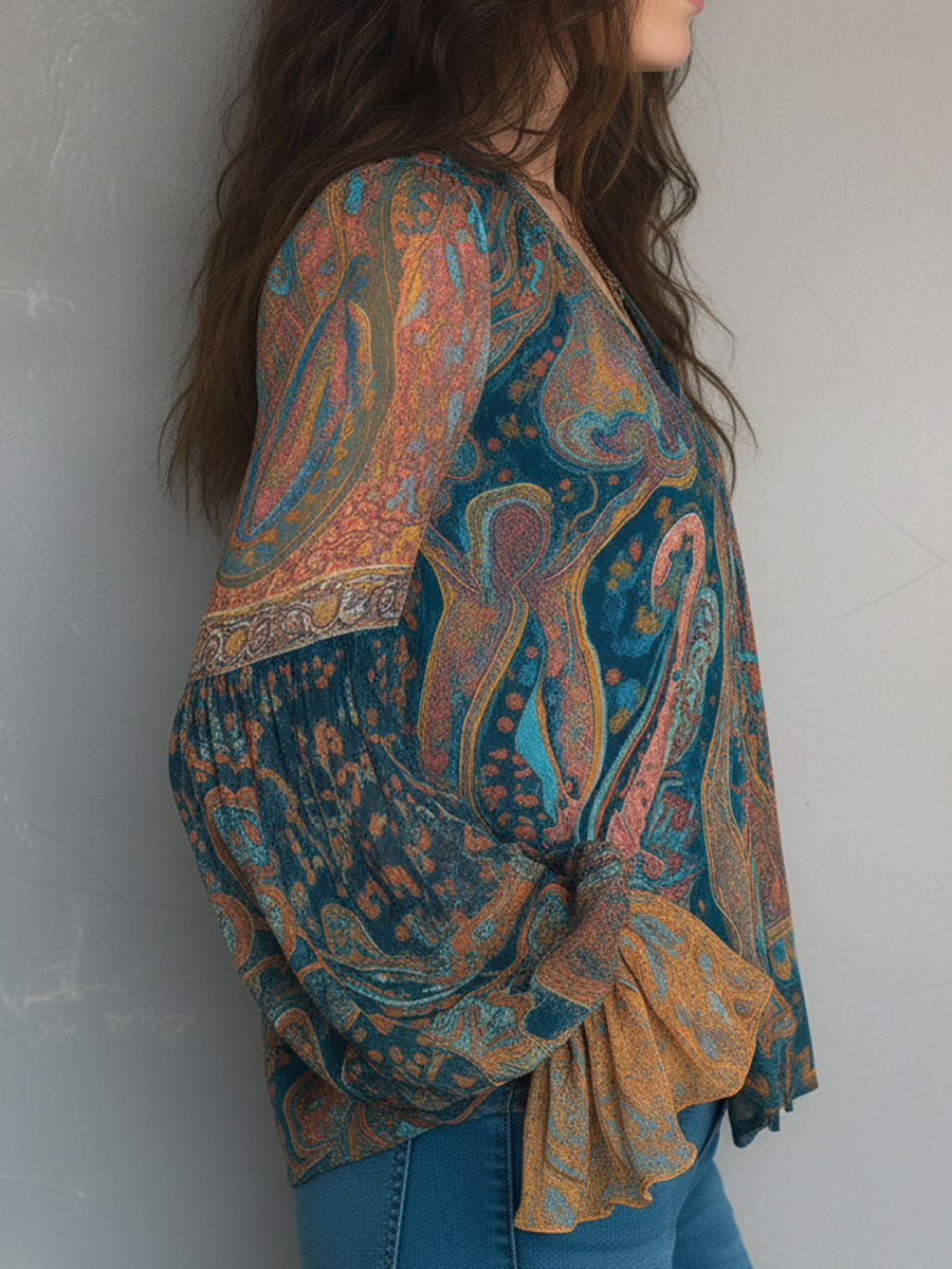 Jorali | Elegante Chiffon Blouse Dames 4