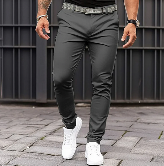 Herenslimfit Chino Broek Hoge Kwaliteit Stof - StudioMarella