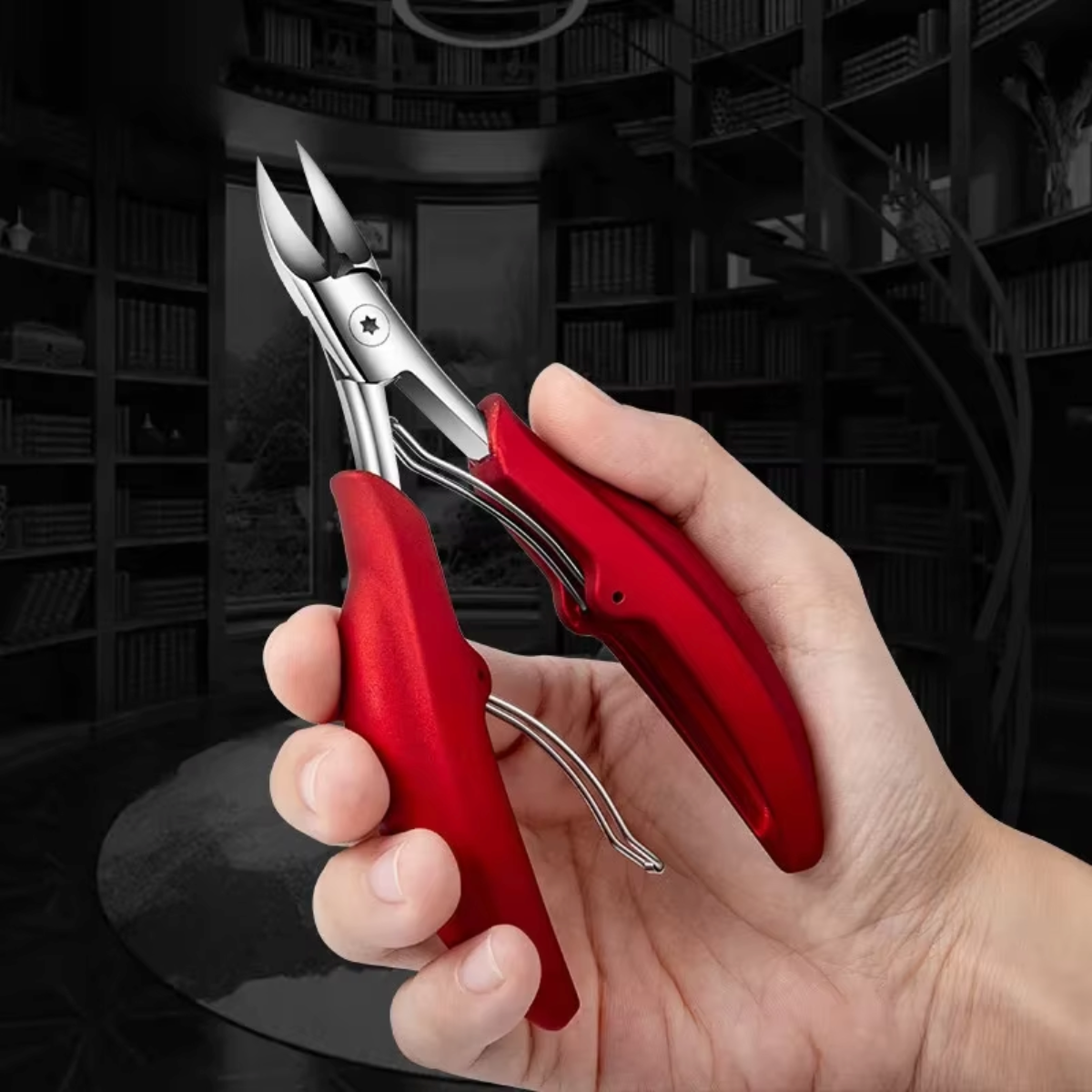 Professionele Teennagel Schaar RVS voor Dikke Nagels Gebogen Mesjes Ergonomische Antislip Grip Nauwkeurige Voetverzorging Hygienisch Duurzaam