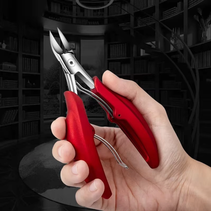 Professionele Teennagel Schaar RVS voor Dikke Nagels Gebogen Mesjes Ergonomische Antislip Grip Nauwkeurige Voetverzorging Hygienisch Duurzaam