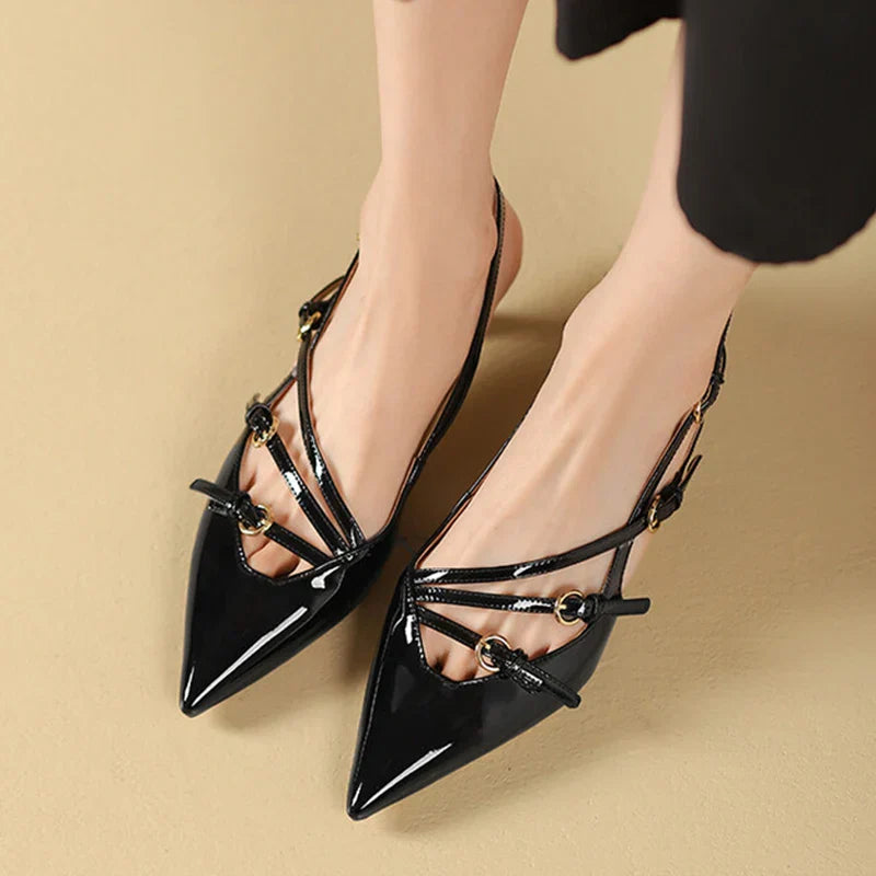 Romeinse Hoge Hak Sandalen Retro Stijl