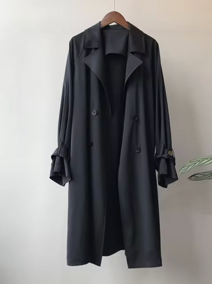 Lange Trenchcoat Waterdicht Klassiek Design - StudioMarella