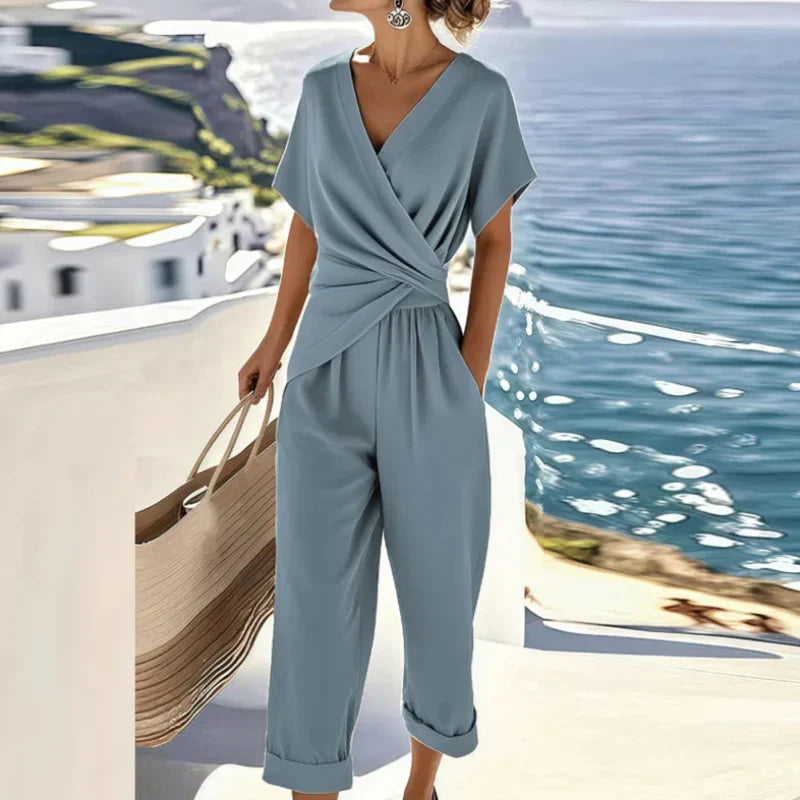 Jumpsuit Dames | Taille Accent & Elegante Overslag