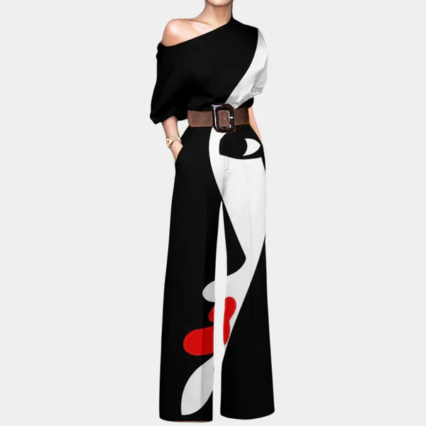 Dames Jumpsuit Elegante Comfortabele Pasvorm Zwart - StudioMarella