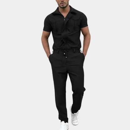 Jumpsuit Heren | Moderne Jumpsuit | Polokraag & strak comfort de hele dag