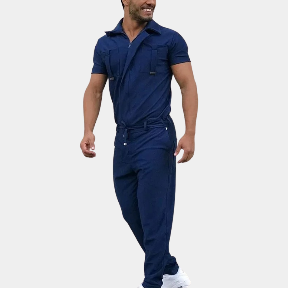 Jumpsuit Heren | Moderne Jumpsuit | Polokraag & strak comfort de hele dag