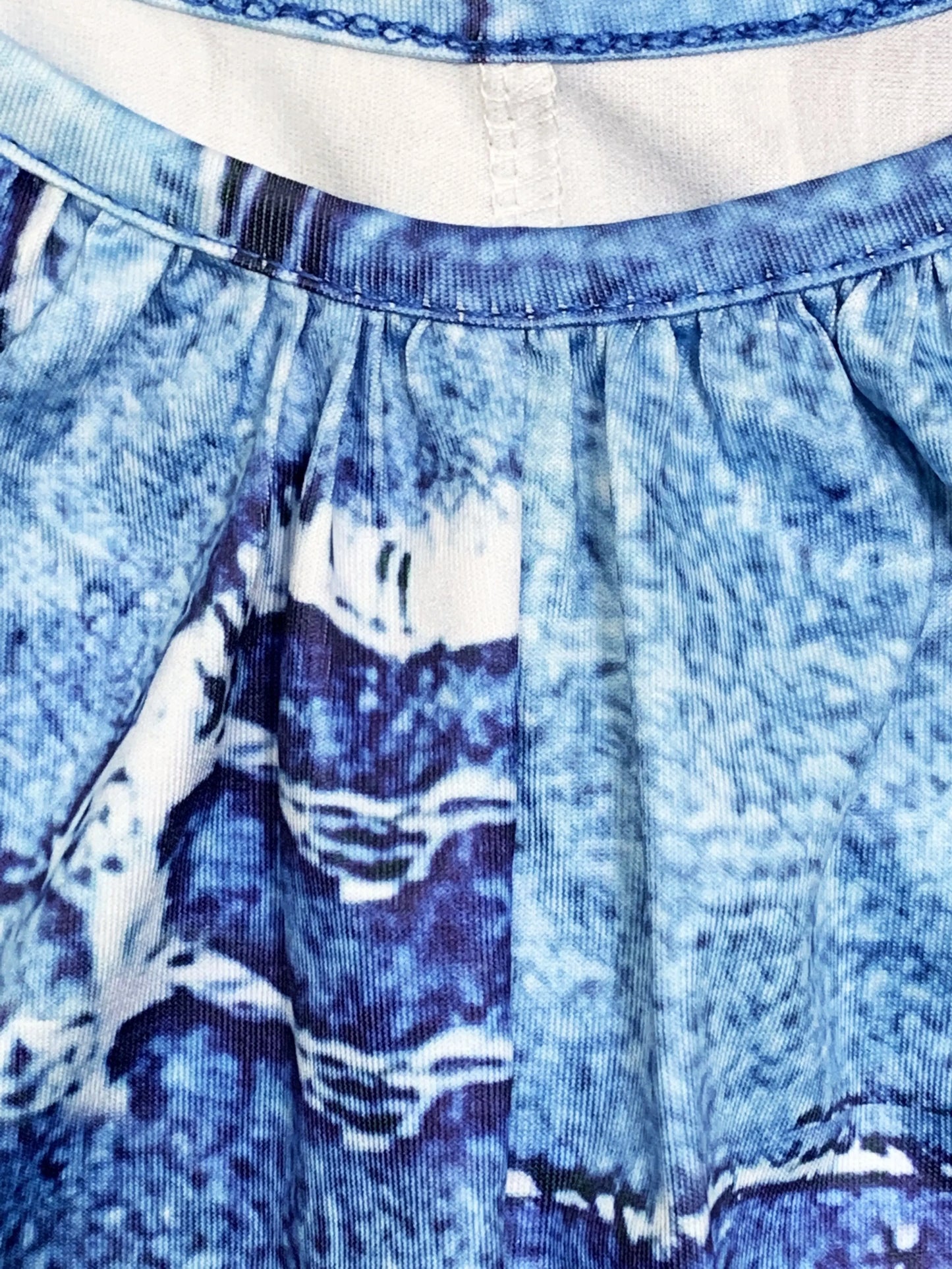 Jumpsuit Wijde Pijpen Denim Stijl