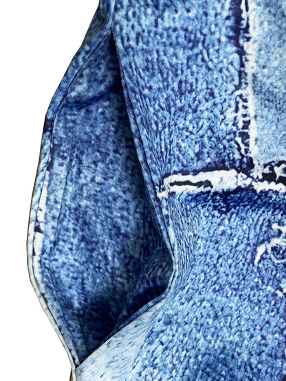 Jumpsuit Wijde Pijpen Denim Stijl