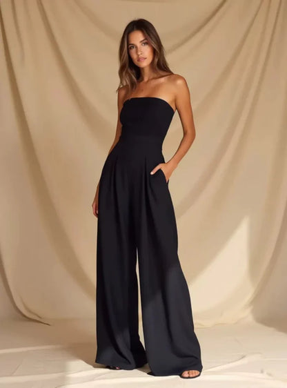 Dames Jumpsuit Zomer Wijd Strapless Jurk Model