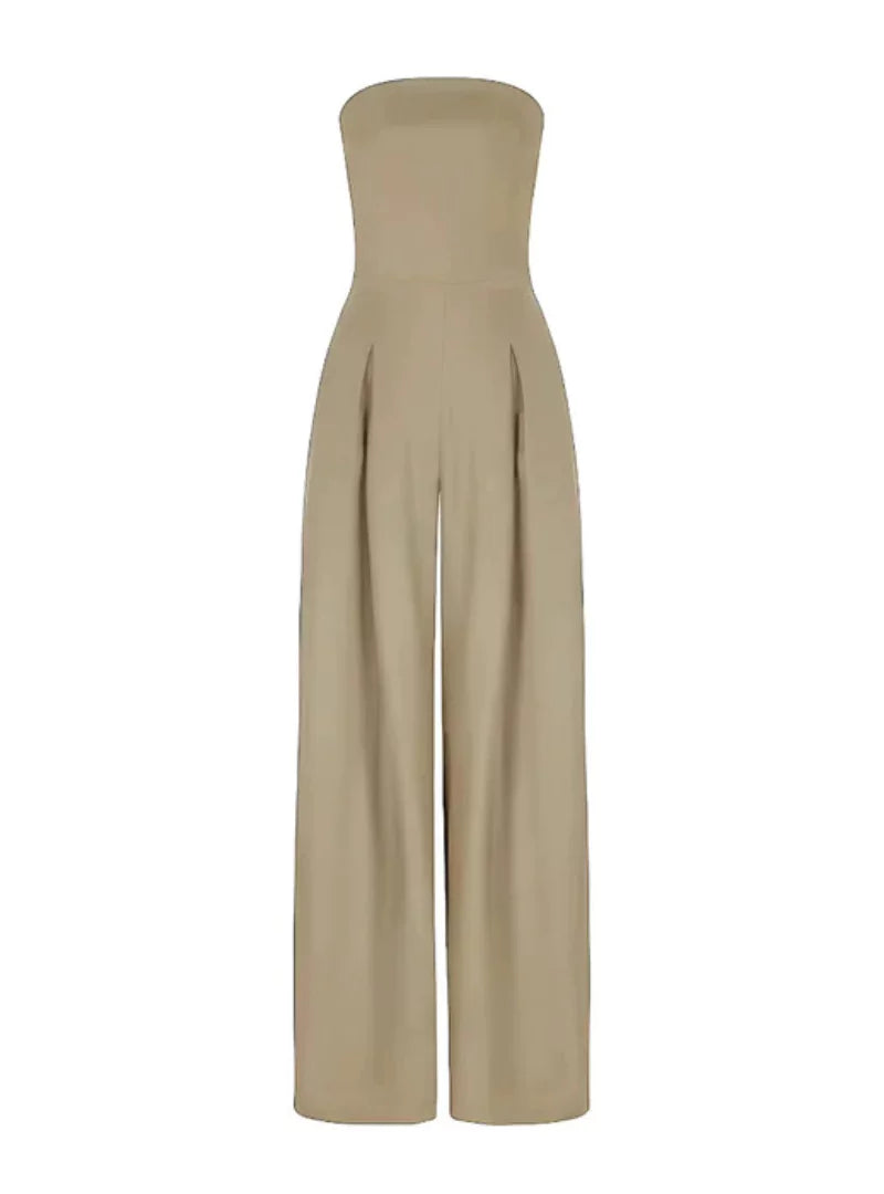 Dames Jumpsuit Zomer Wijd Strapless Jurk Model